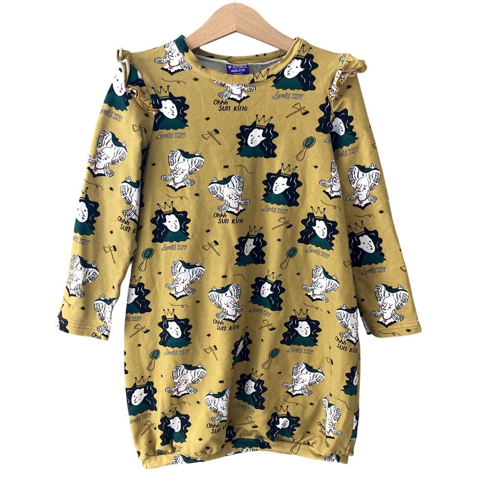 Raspberry Republic Sacrebleu Sun King Ruffle Dress - 5-7Y 116/122